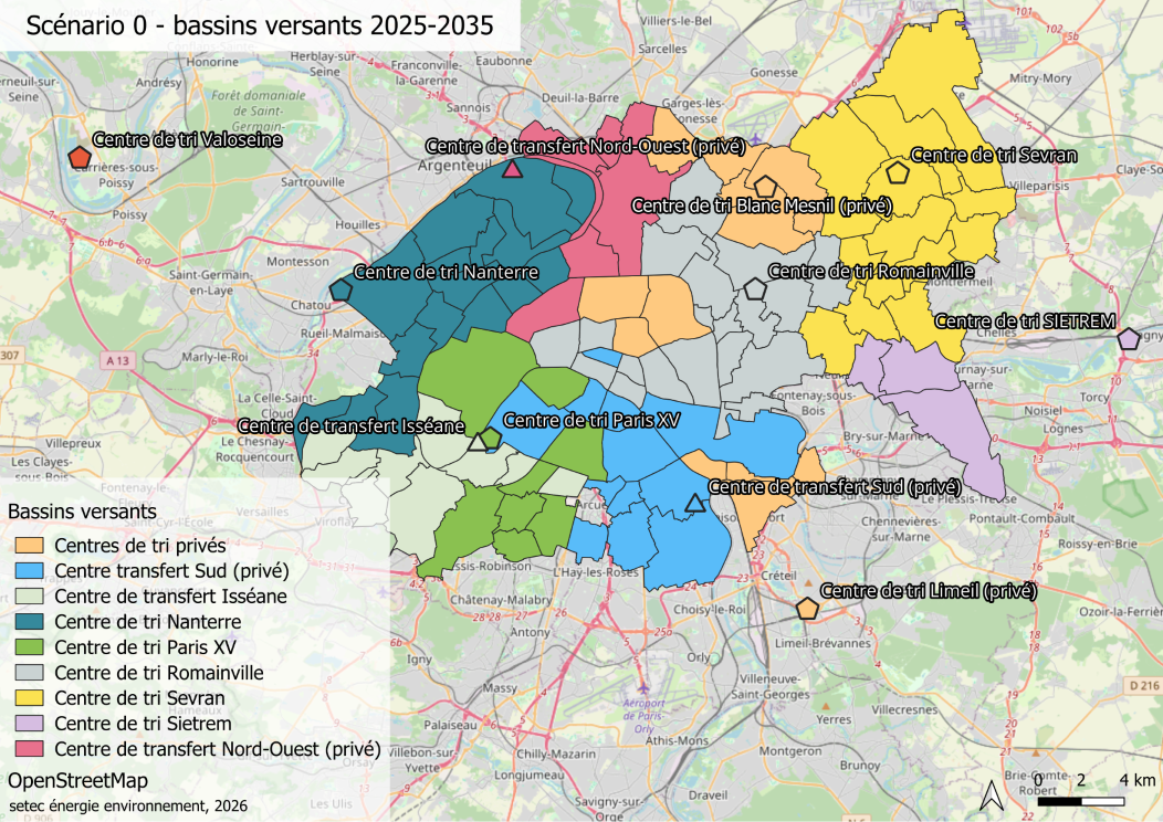 Définir le schéma directeur des centres de tri et de transfert des collectes sélectives du Syctom